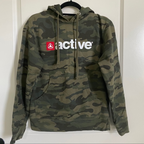 Active Basic Hoodie Camo Size Small - Picture 1 of 6